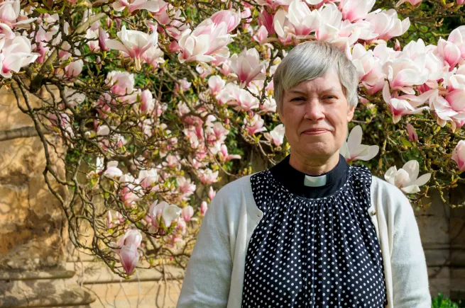 Headshot of the Dean of Divinity Erica Longfellow