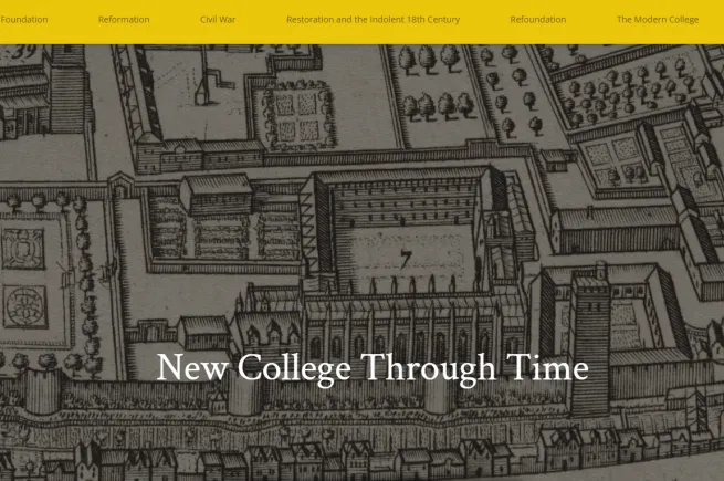 New College Through Time—online exhibition