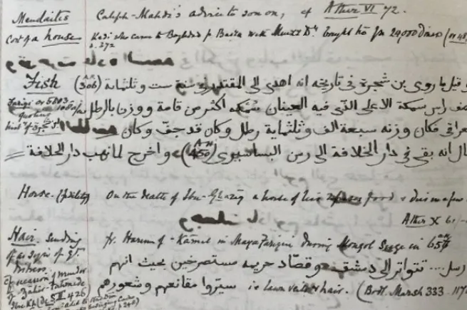 Research notes of D. S. Margoliouth (1880s), Bodleian Library, Oxford, MS. Or. Margoliouth 10