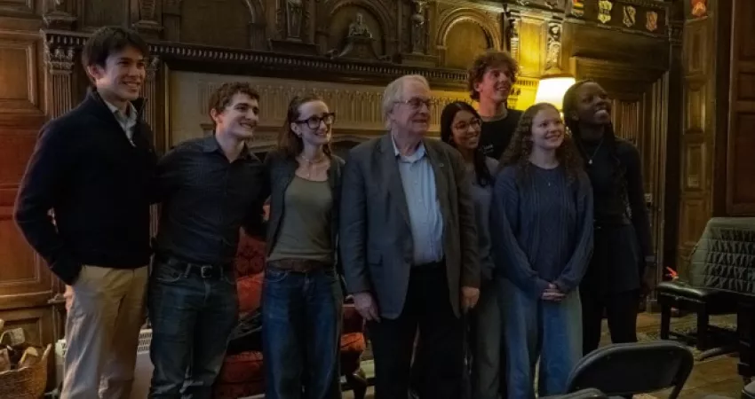 Stan Whittingham and students