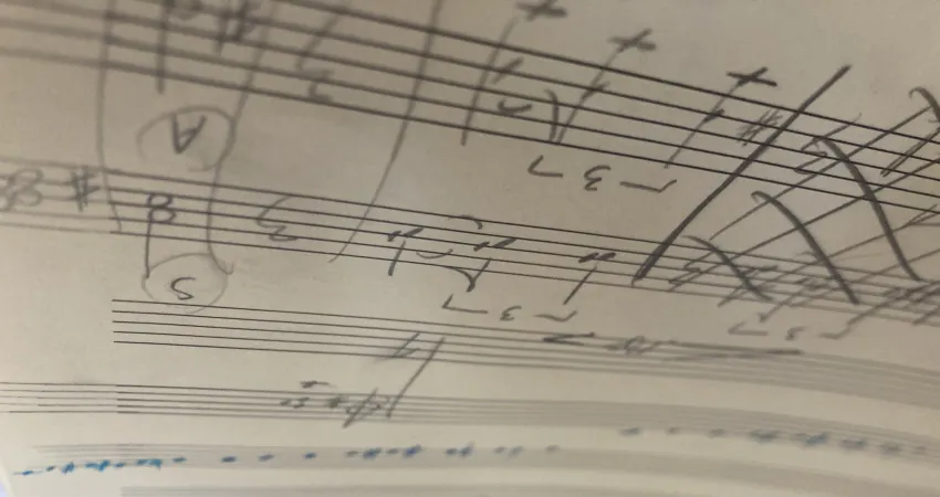 Sheet of music