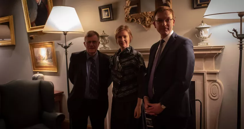 Composer Joanna Marsh with Robert Quinney