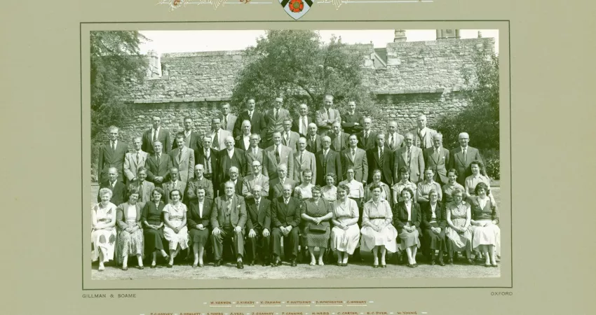 New College staff 1957 (Gillman & Soame)