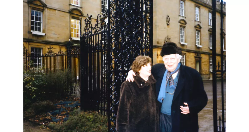 Michael and Ann Dummett at New College, Oxford