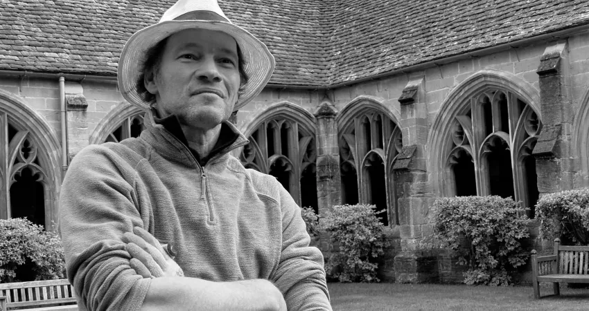 Nicolas Moreton in the New College Cloisters