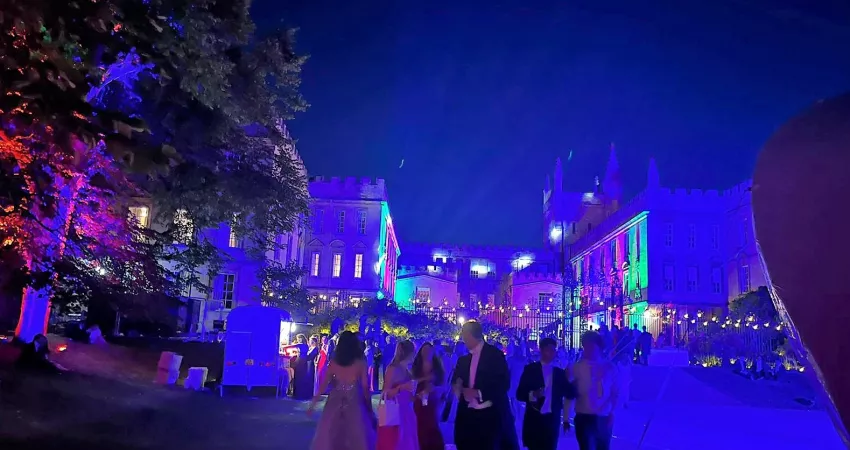 Looking towards Garden Quad at the New College Ball
