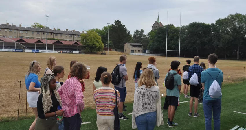 Students at the University sports facilities