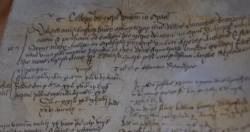 An old list in Latin