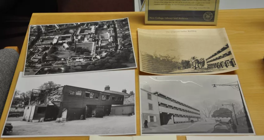 Old photos, designs and maps of the Sacher Building