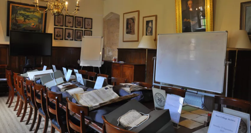 Archive material relating to Sydney Smith on display in the Conduit Room