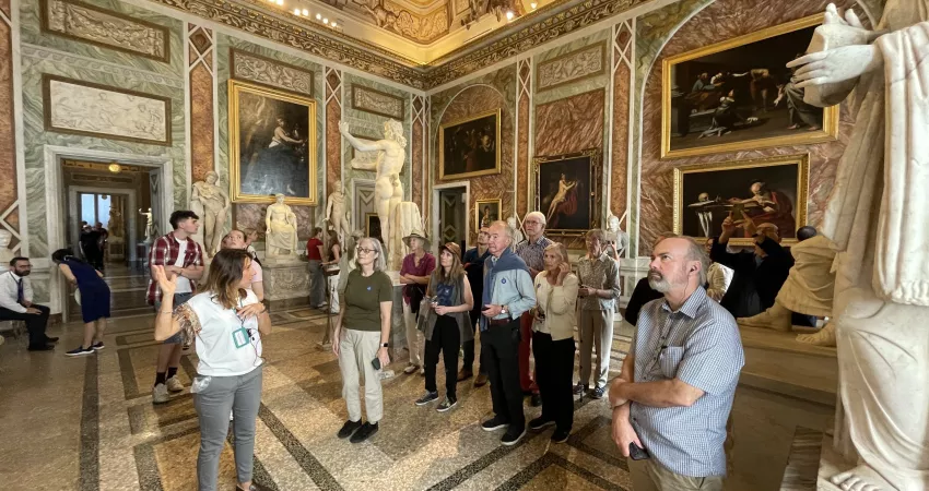 Old Members on a tour of the Galleria Borghese