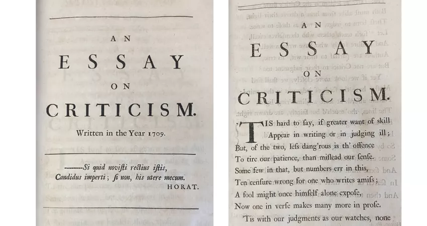 Essay on criticism