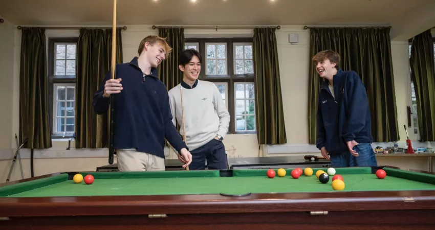 Playing pool