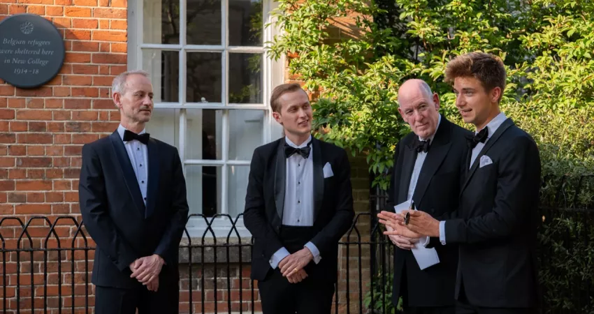 Belgian plaque unveiling 