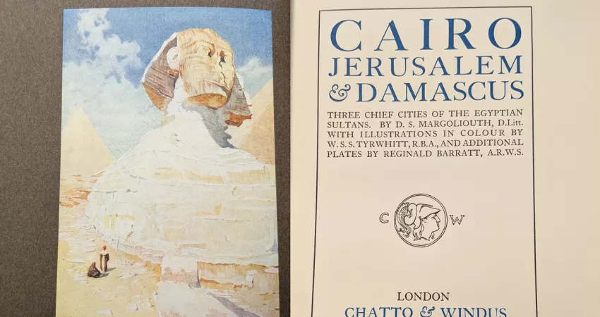 Frontispiece illustration of a Sphinx and title-page of NC/MAR