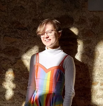 Maria Copley in the Cloisters