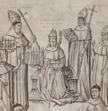 New College Library, Oxford, MS 288, f. 4r—The Chaundler Manuscript (1462–1464)