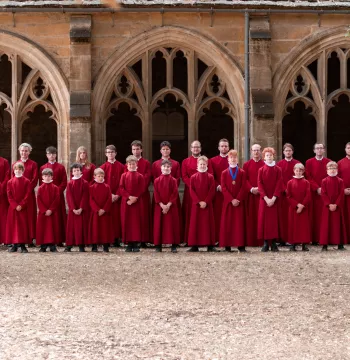 New College Choir in the New College Cloisters
