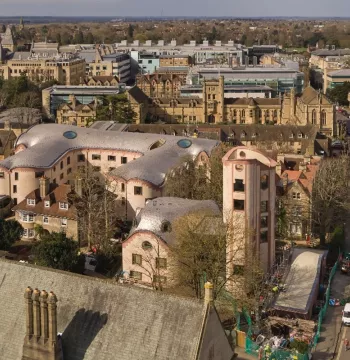 An aerial image of the Gradel Quadrangles
