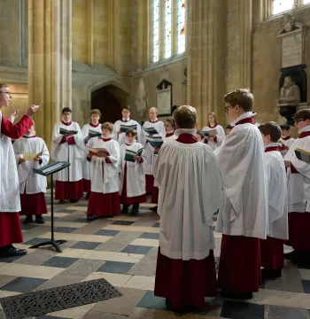 New College Choir sing in the antichapel