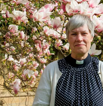 Headshot of the Dean of Divinity Erica Longfellow