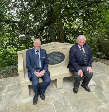 Miles and bench