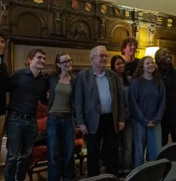 Stan Whittingham and students