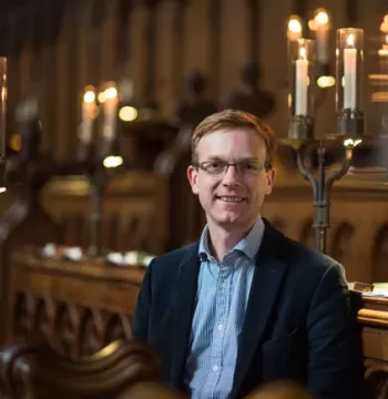 Robert Quinney at New College Chapel, by John Cairns