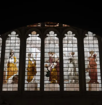 Stained glass in the chapel