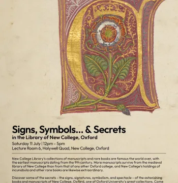 Signs, Symbols . . . & Secrets exhibition poster