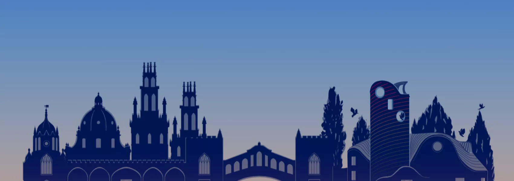 Representation of the Oxford skyline with Gradel tower